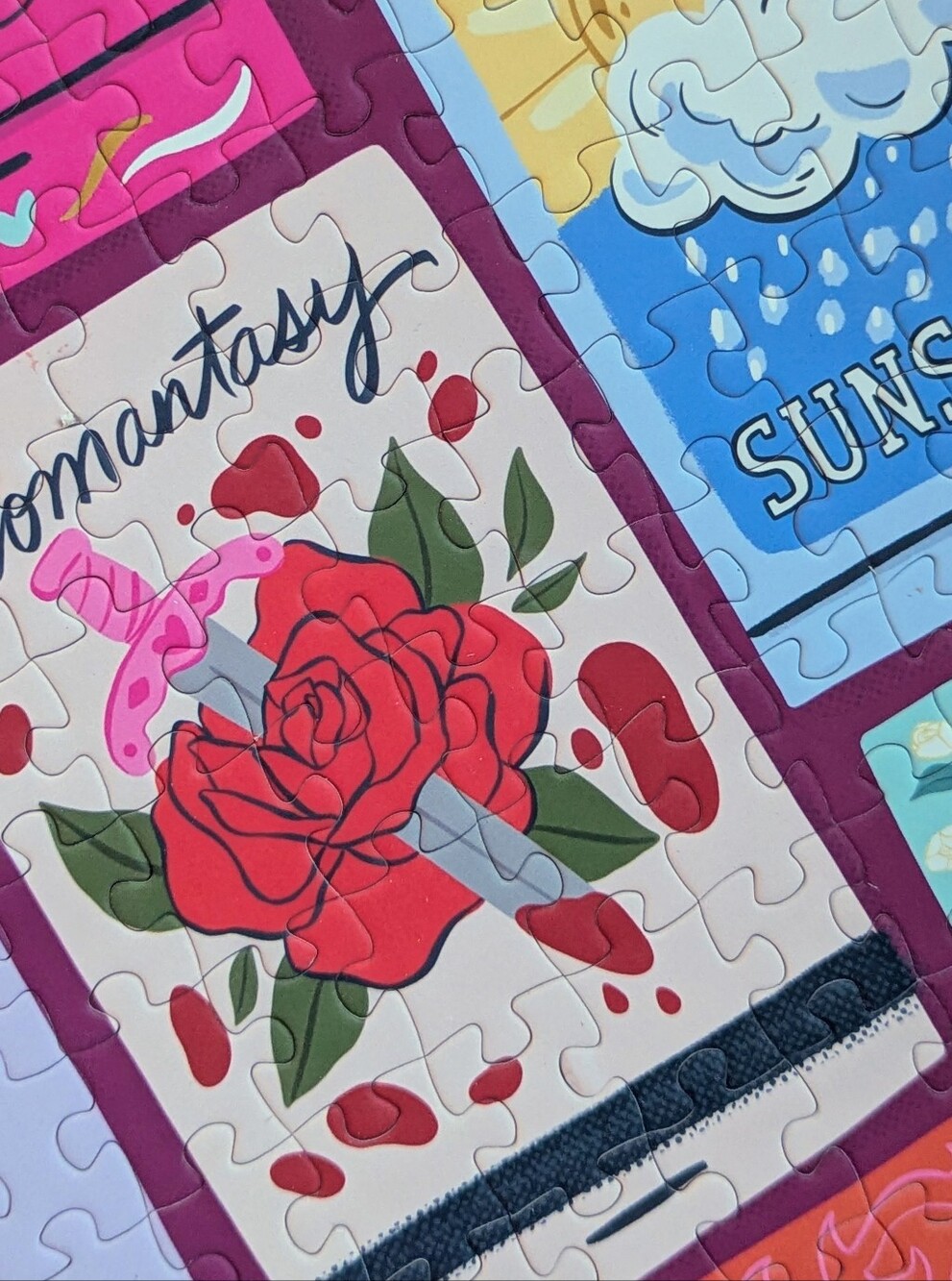 Hobbry "Love at First Strike" 500 Piece Jigsaw Puzzle Retro Matchbook Books - Picture 4 of 4